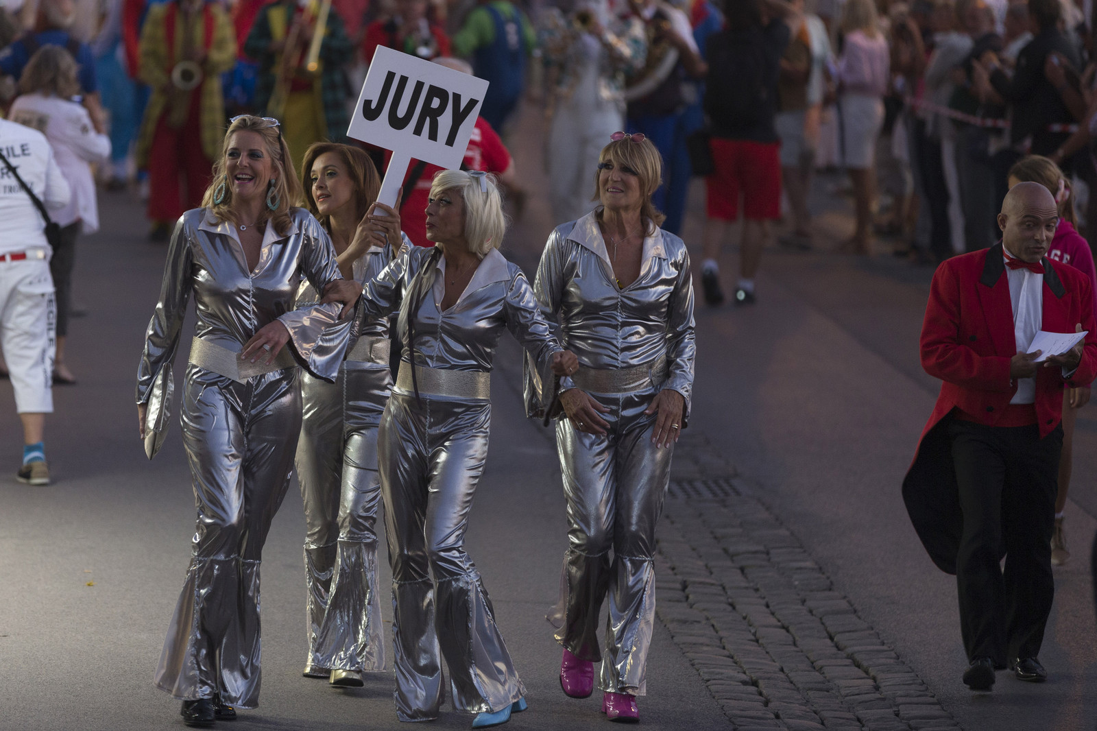 02 10 2014, Saint-Tropez (FRA,83), Voiles de Saint-Tropez 2014, Day 4, défilé des équipages   crew parade 02 10 2014, Saint-Tropez (FRA,83), Voiles de Saint-Tropez 2014, Day 4, défilé des équipages   crew parade