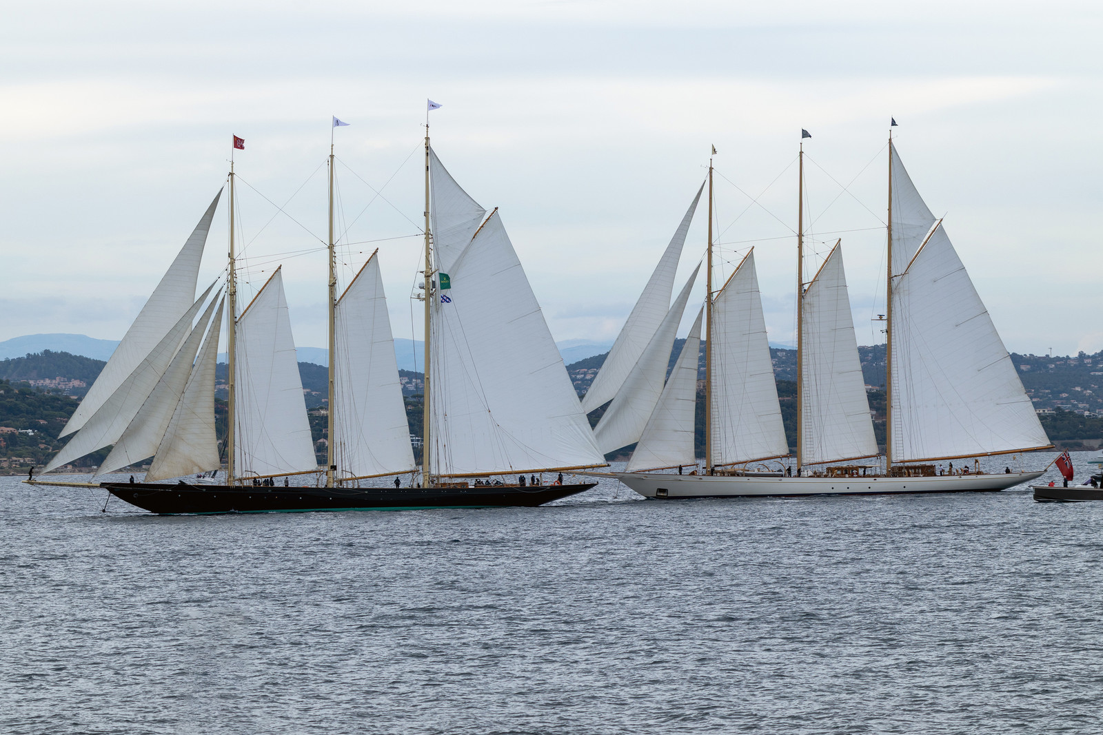 28 09 2025, Saint-Tropez (FRA), Les Voiles de Saint-Tropez 2025, Last training day and village opening 28 09 2025, Saint-Tropez (FRA), Les Voiles de Saint-Tropez 2025, Last training day and village opening