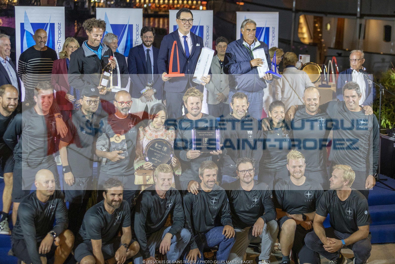 02 10 2022, Saint-Tropez (FRA,83), Voiles de Saint-Tropez 2022,  prizegiving 02 10 2022, Saint-Tropez (FRA,83), Voiles de Saint-Tropez 2022,  prizegiving