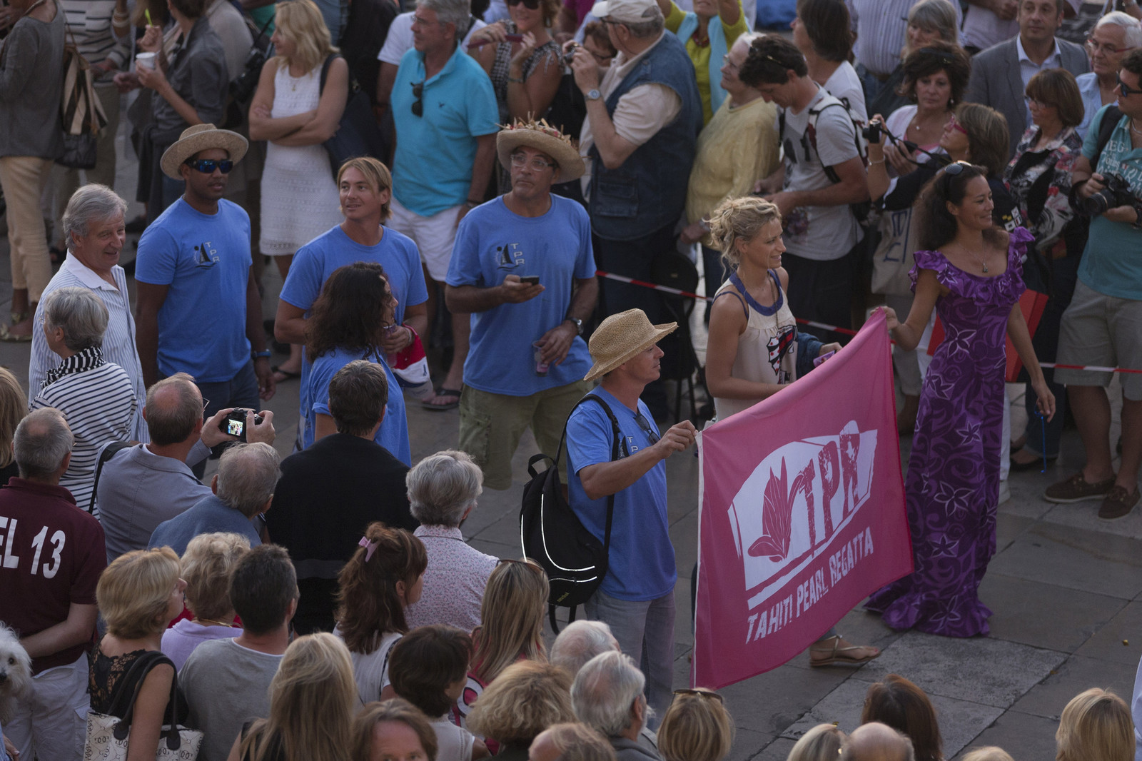 02 10 2014, Saint-Tropez (FRA,83), Voiles de Saint-Tropez 2014, Day 4, défilé des équipages   crew parade 02 10 2014, Saint-Tropez (FRA,83), Voiles de Saint-Tropez 2014, Day 4, défilé des équipages   crew parade