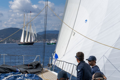 28 09 2025, Saint-Tropez (FRA), Les Voiles de Saint-Tropez 2025, Last training day and village opening