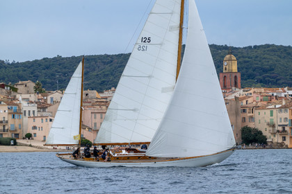 28 09 2025, Saint-Tropez (FRA), Les Voiles de Saint-Tropez 2025, Last training day and village opening