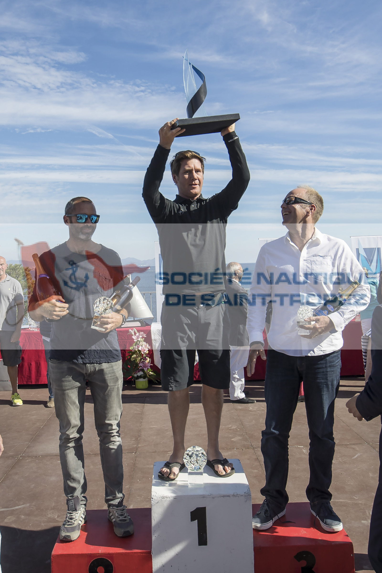 06 10 2017, Saint-Tropez (FRA,83), Les Voiles de Saint-Tropez 2017, jour , Remise des prix 06 10 2017, Saint-Tropez (FRA,83), Les Voiles de Saint-Tropez 2017, jour , Remise des prix