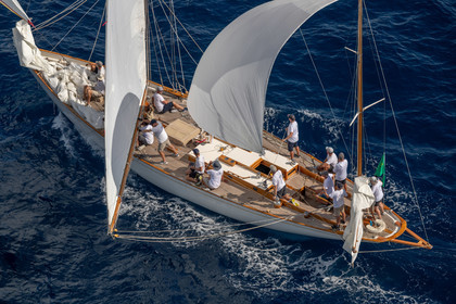 03 10 2023, Saint-Tropez (FRA,83), Les Voiles de Saint-Tropez 2023, Race Day 3, Trophée Rolex, Stormy Weather