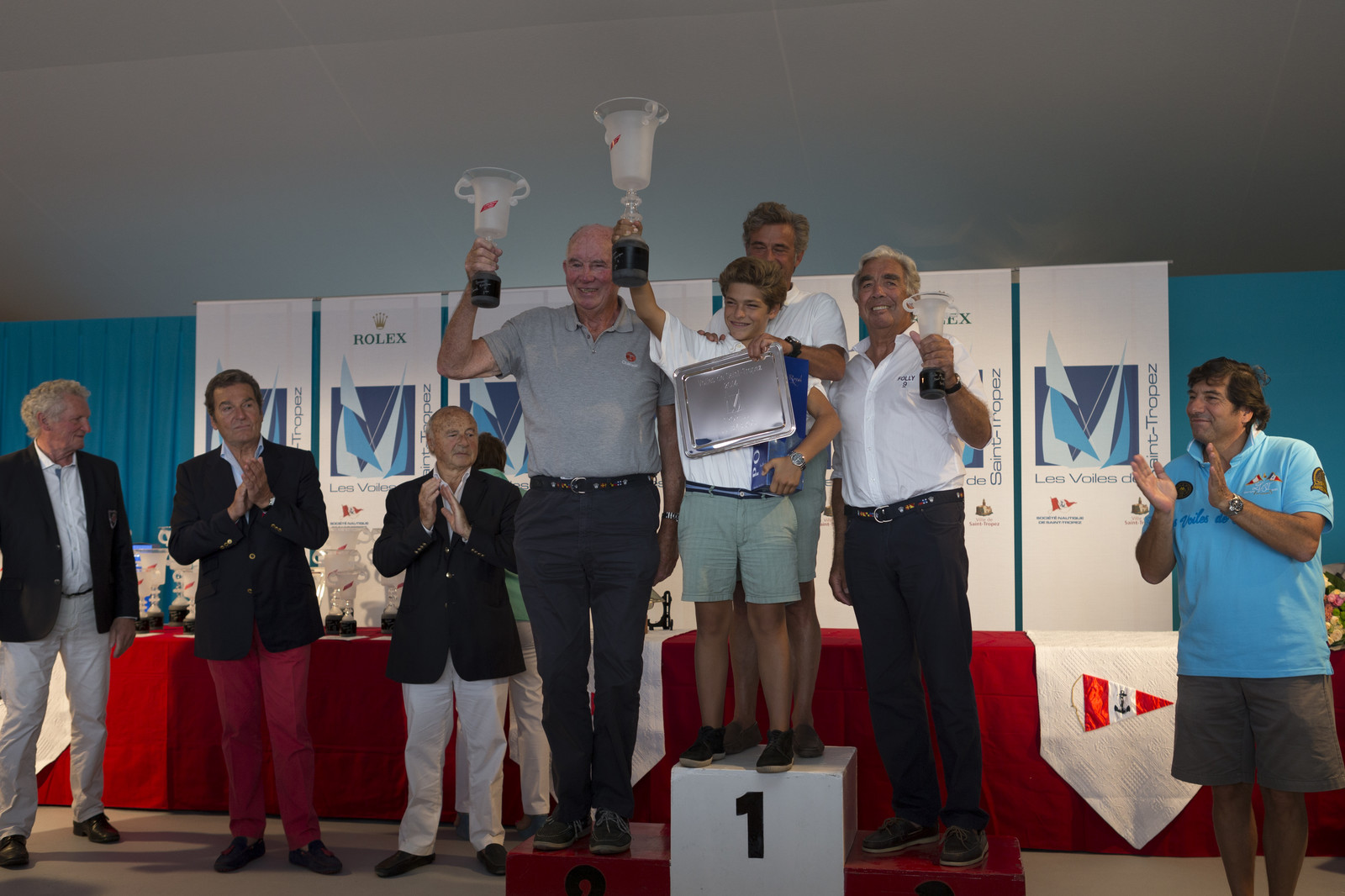 05 10 2014, Saint-Tropez (FRA,83), Voiles de Saint-Tropez 2014, Day 8, Prizegiving 05 10 2014, Saint-Tropez (FRA,83), Voiles de Saint-Tropez 2014, Day 8, Prizegiving