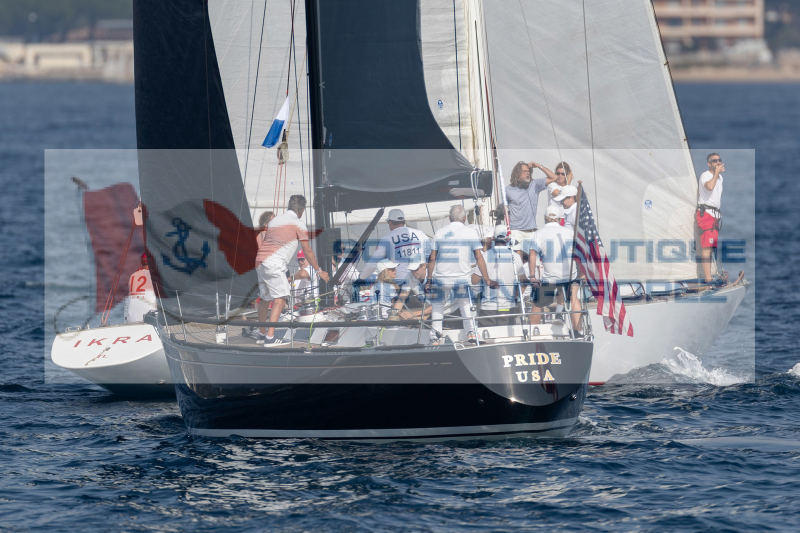 05 10 2023, Saint-Tropez (FRA,83), Les Voiles de Saint-Tropez 2023, Race Day 5, Défi Pride Vs Ikra