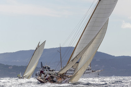 25 09 2022, Saint-Tropez (FRA, 83), Les Voiles de Saint-Tropez 2022, Arrivée des bateaux et de la Coupe d'Automne du Yacht Club de France, P Class