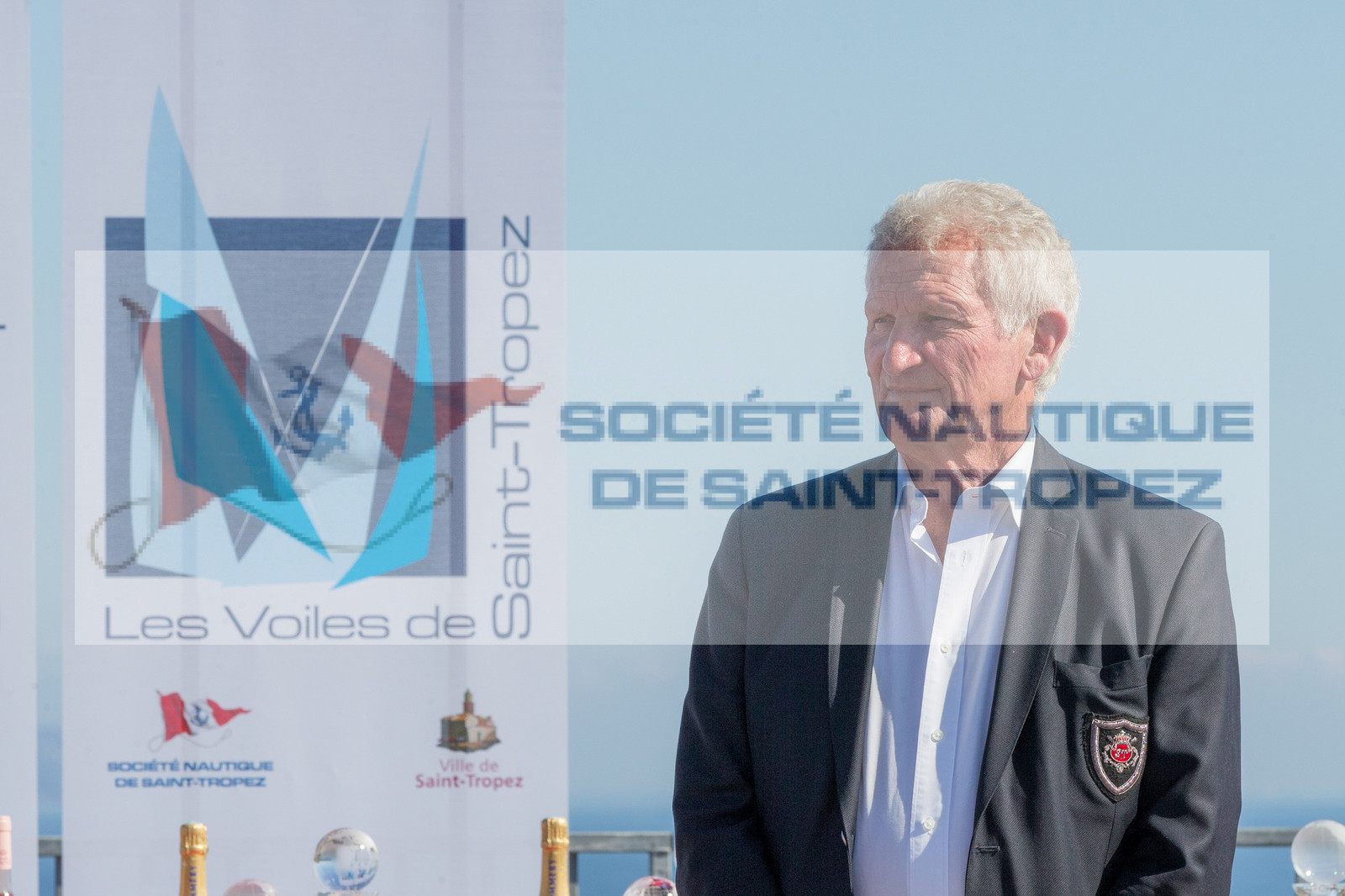 02 10 2016, Saint-Tropez (FRA,83), Voiles de Saint-Tropez 2016, Prizegiving, André Beaufils, Pdt SNST 02 10 2016, Saint-Tropez (FRA,83), Voiles de Saint-Tropez 2016, Prizegiving, André Beaufils, Pdt SNST