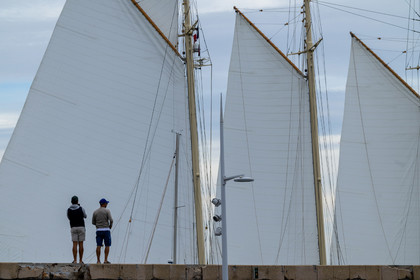 28 09 2025, Saint-Tropez (FRA), Les Voiles de Saint-Tropez 2025, Last training day and village opening