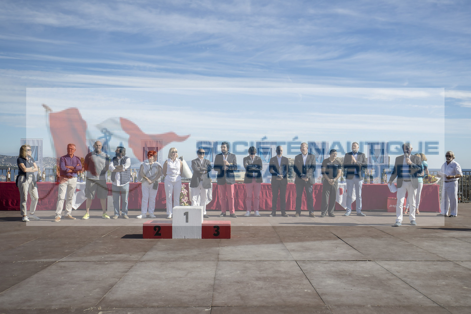 06 10 2017, Saint-Tropez (FRA,83), Les Voiles de Saint-Tropez 2017, jour , Remise des prix 06 10 2017, Saint-Tropez (FRA,83), Les Voiles de Saint-Tropez 2017, jour , Remise des prix