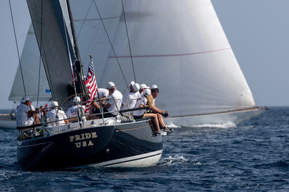 05 10 2023, Saint-Tropez (FRA,83), Les Voiles de Saint-Tropez 2023, Race Day 5, Défi Pride Vs Ikra