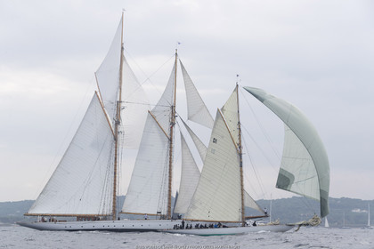 01 10 2017, Saint-Tropez (FRA,83), Les Voiles de Saint-Tropez 2017, Entrainements libres et arrivée de la Coupe du Yacht Club de France
