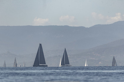 04 10 2022, Saint-Tropez (FRA,83), Voiles de Saint-Tropez 2022, Semaine 2 réservée aux maxis,  race 1