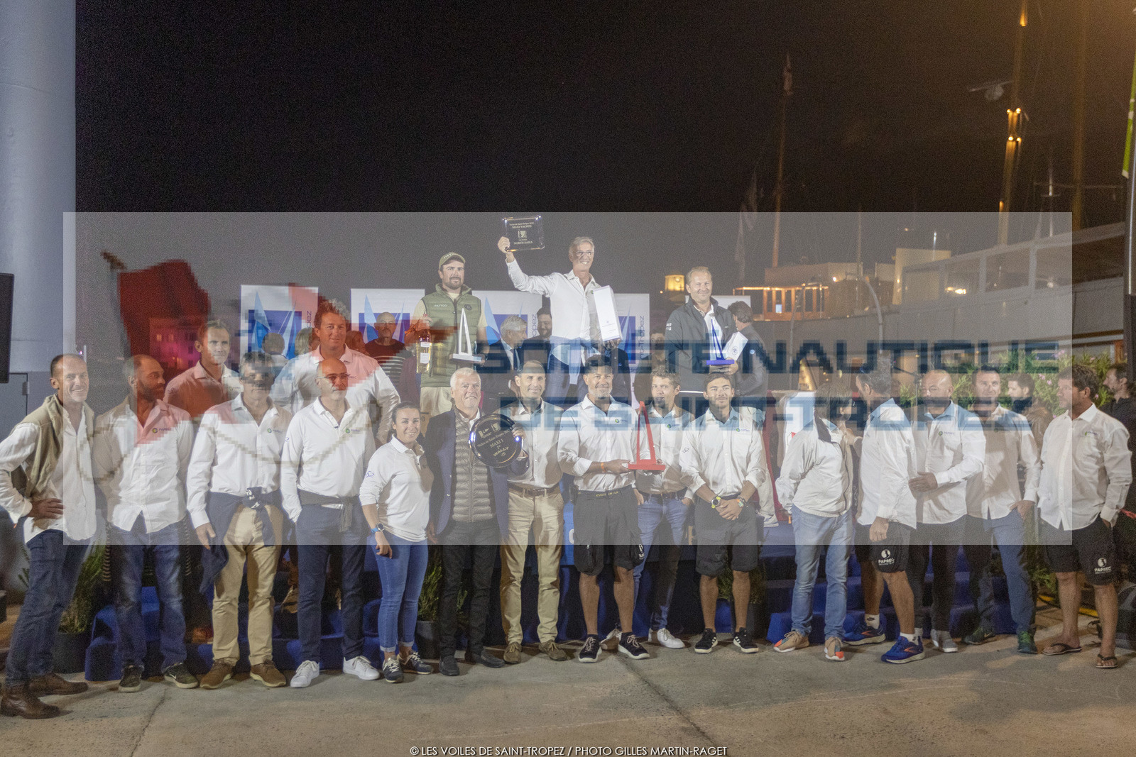 02 10 2022, Saint-Tropez (FRA,83), Voiles de Saint-Tropez 2022,  prizegiving 02 10 2022, Saint-Tropez (FRA,83), Voiles de Saint-Tropez 2022,  prizegiving