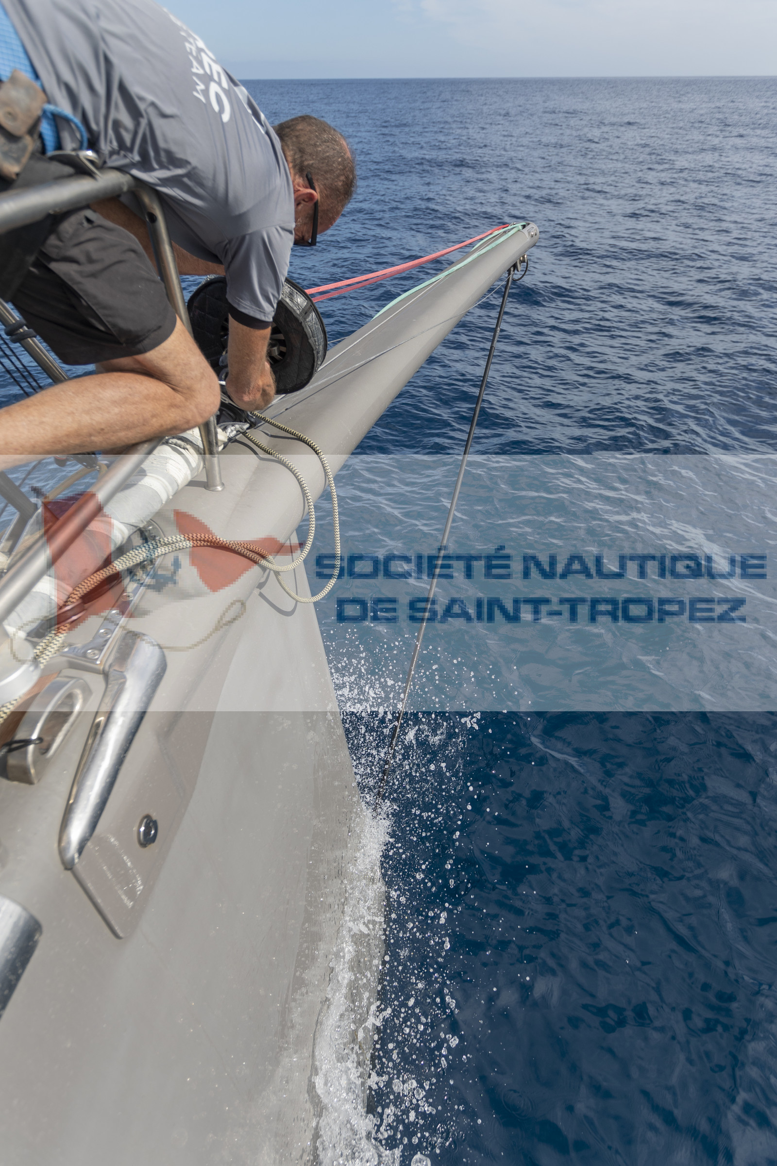 03 10 2022, Saint-Tropez (FRA,83), Voiles de Saint-Tropez 2022,  entraînement des maxis, A bord de Sipirit of Malouen X 03 10 2022, Saint-Tropez (FRA,83), Voiles de Saint-Tropez 2022,  entraînement des maxis, A bord de Sipirit of Malouen X