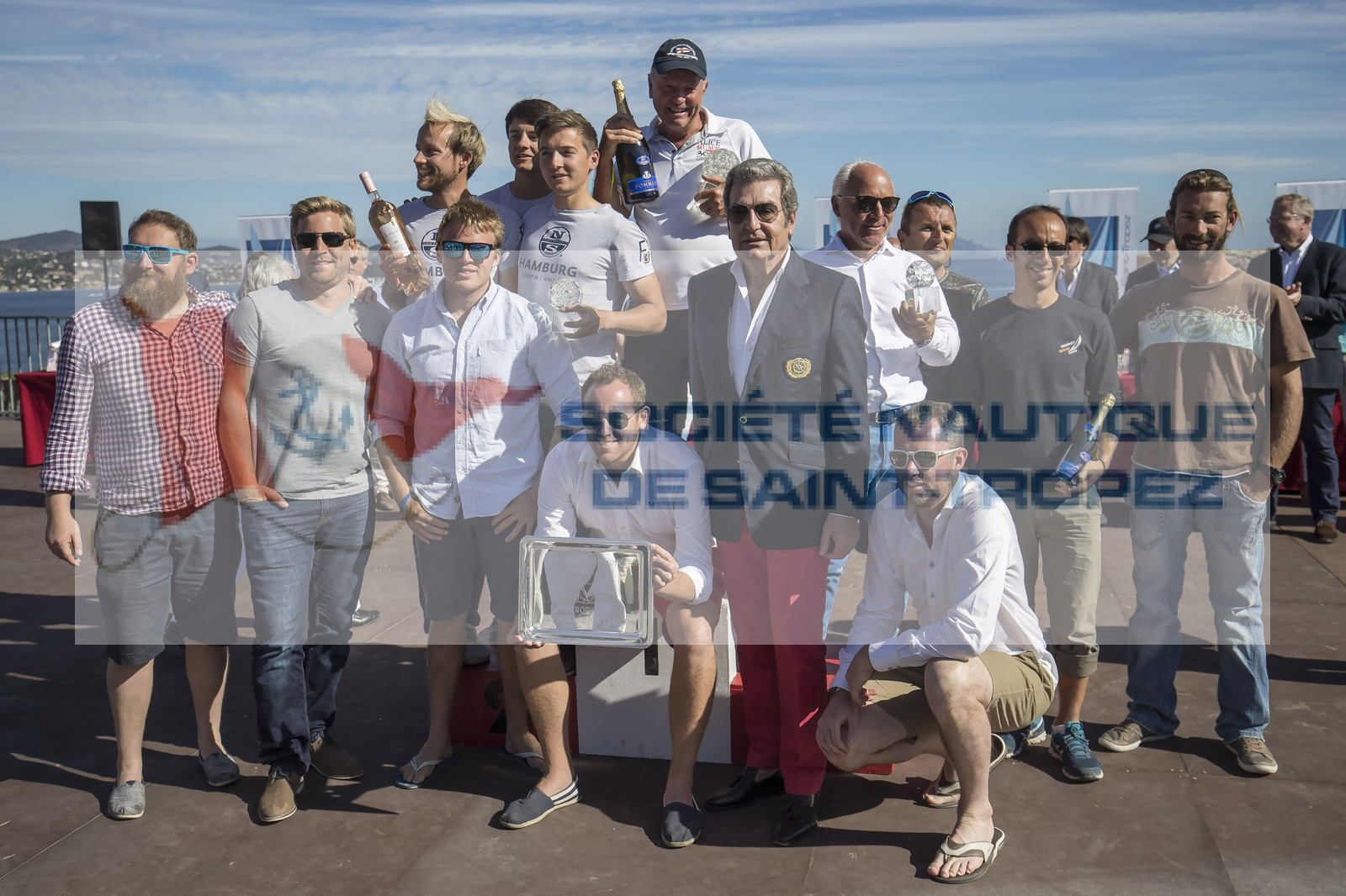 06 10 2017, Saint-Tropez (FRA,83), Les Voiles de Saint-Tropez 2017, jour , Remise des prix 06 10 2017, Saint-Tropez (FRA,83), Les Voiles de Saint-Tropez 2017, jour , Remise des prix