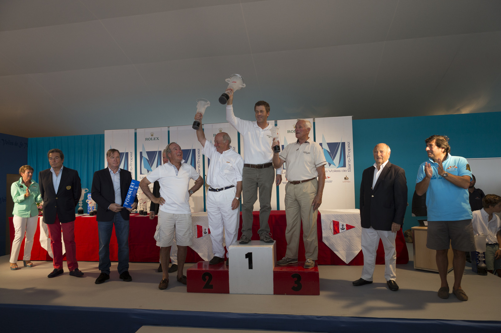 05 10 2014, Saint-Tropez (FRA,83), Voiles de Saint-Tropez 2014, Day 8, Prizegiving 05 10 2014, Saint-Tropez (FRA,83), Voiles de Saint-Tropez 2014, Day 8, Prizegiving