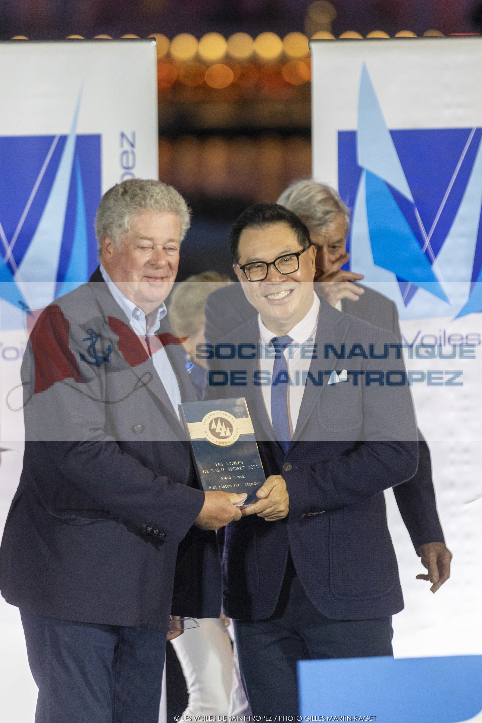 02 10 2022, Saint-Tropez (FRA,83), Voiles de Saint-Tropez 2022,  prizegiving 02 10 2022, Saint-Tropez (FRA,83), Voiles de Saint-Tropez 2022,  prizegiving