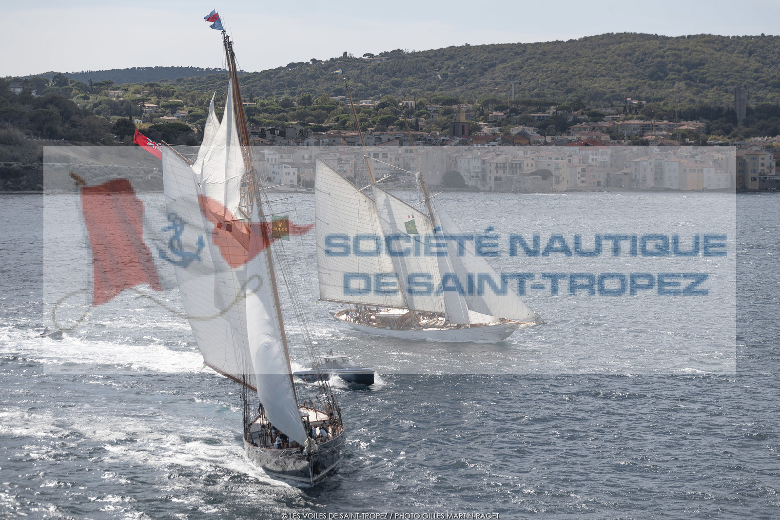 28 09 2022? Saint-Tropez,(FRA,83), Les Voiles de Saint-Tropez 2022 Régate N° 2 poup les modernes, navigation libre pour les grandes goélettes