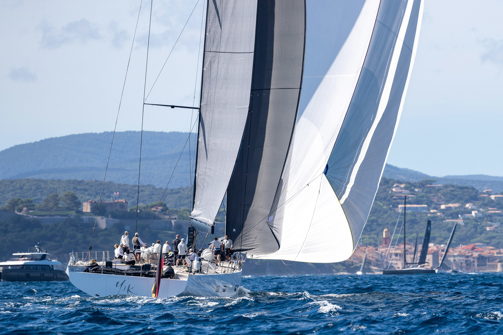 29 09 2024, Saint-Tropez (FRA), Les Voiles de Saint-Tropez 2024, Day 2, Trainings 29 09 2024, Saint-Tropez (FRA), Les Voiles de Saint-Tropez 2024, Day 2, Trainings