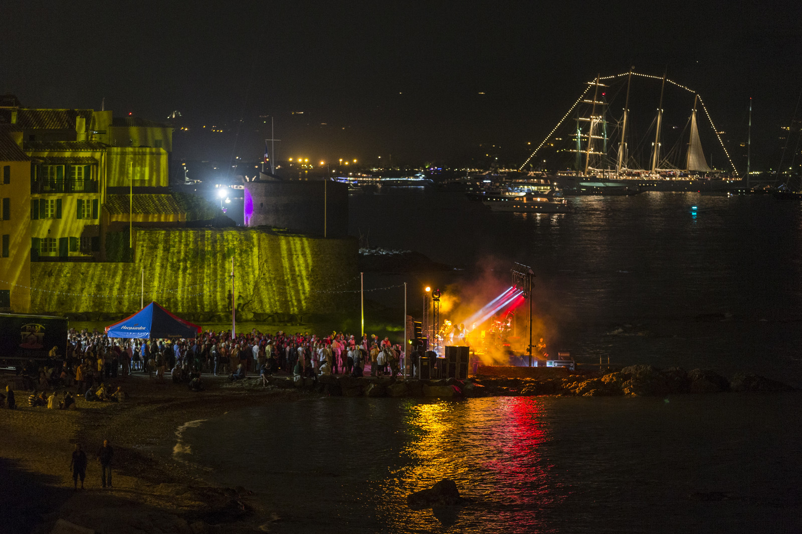 02 10 2014, Saint-Tropez (FRA,83), Voiles de Saint-Tropez 2014, Day 6, Fête des équipages   Crew party