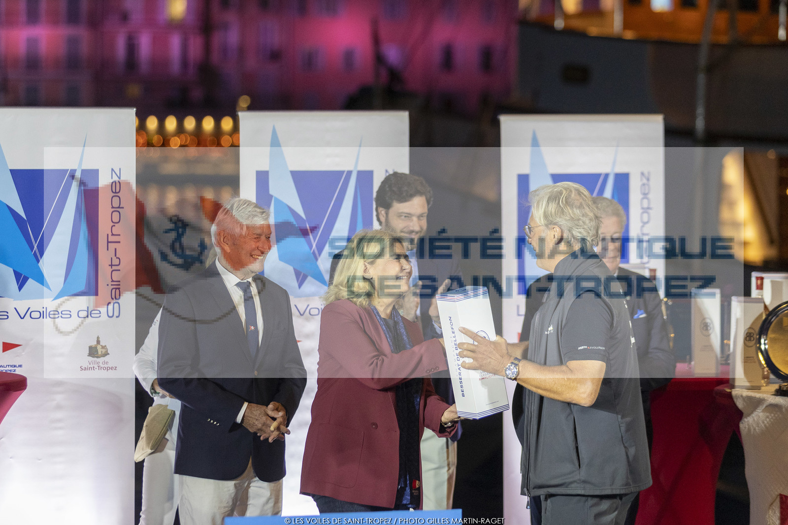 02 10 2022, Saint-Tropez (FRA,83), Voiles de Saint-Tropez 2022,  prizegiving 02 10 2022, Saint-Tropez (FRA,83), Voiles de Saint-Tropez 2022,  prizegiving