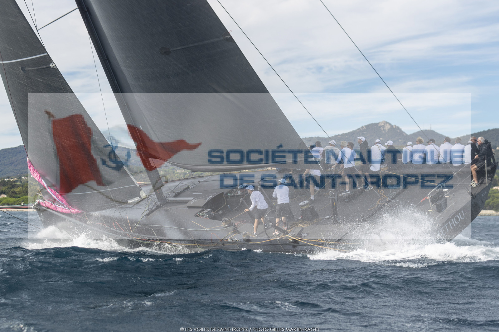 02 10 2022, Saint-Tropez (FRA,83), Voiles de Saint-Tropez 2022,  entraînement des maxis 02 10 2022, Saint-Tropez (FRA,83), Voiles de Saint-Tropez 2022,  entraînement des maxis