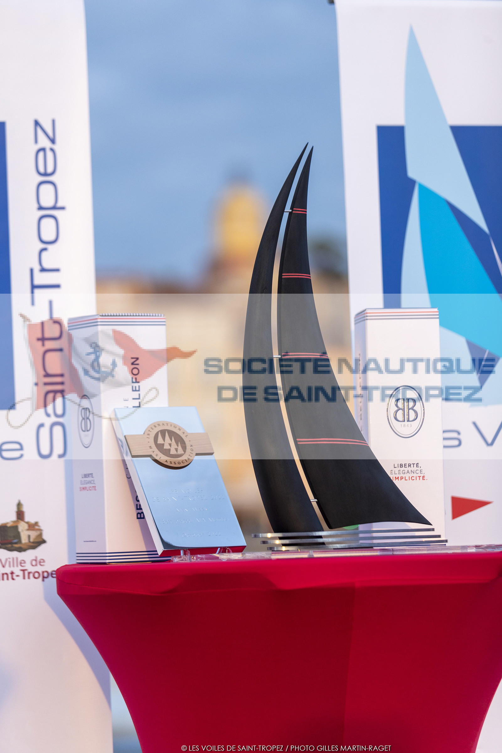 02 10 2022, Saint-Tropez (FRA,83), Voiles de Saint-Tropez 2022,  prizegiving 02 10 2022, Saint-Tropez (FRA,83), Voiles de Saint-Tropez 2022,  prizegiving