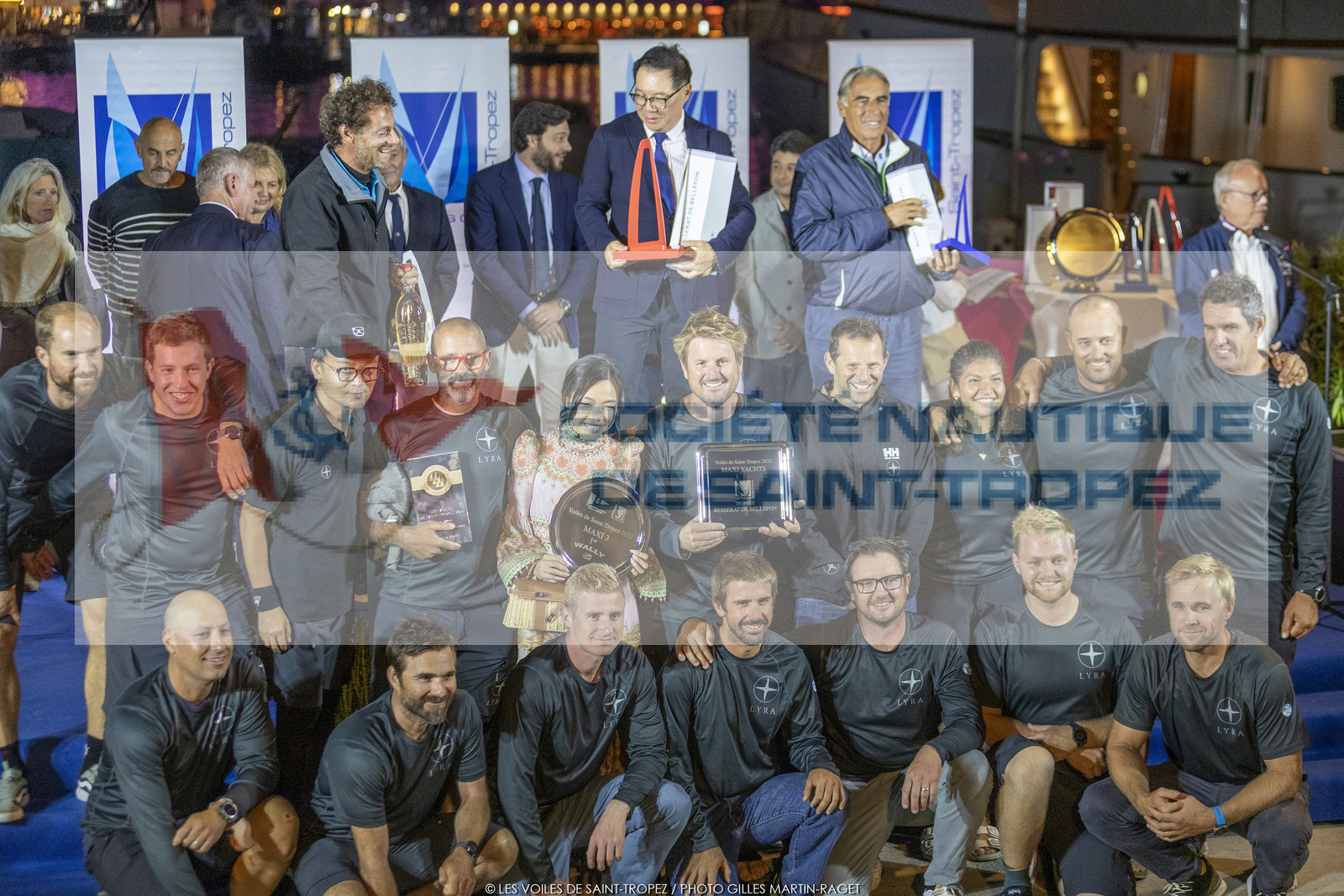 02 10 2022, Saint-Tropez (FRA,83), Voiles de Saint-Tropez 2022,  prizegiving 02 10 2022, Saint-Tropez (FRA,83), Voiles de Saint-Tropez 2022,  prizegiving