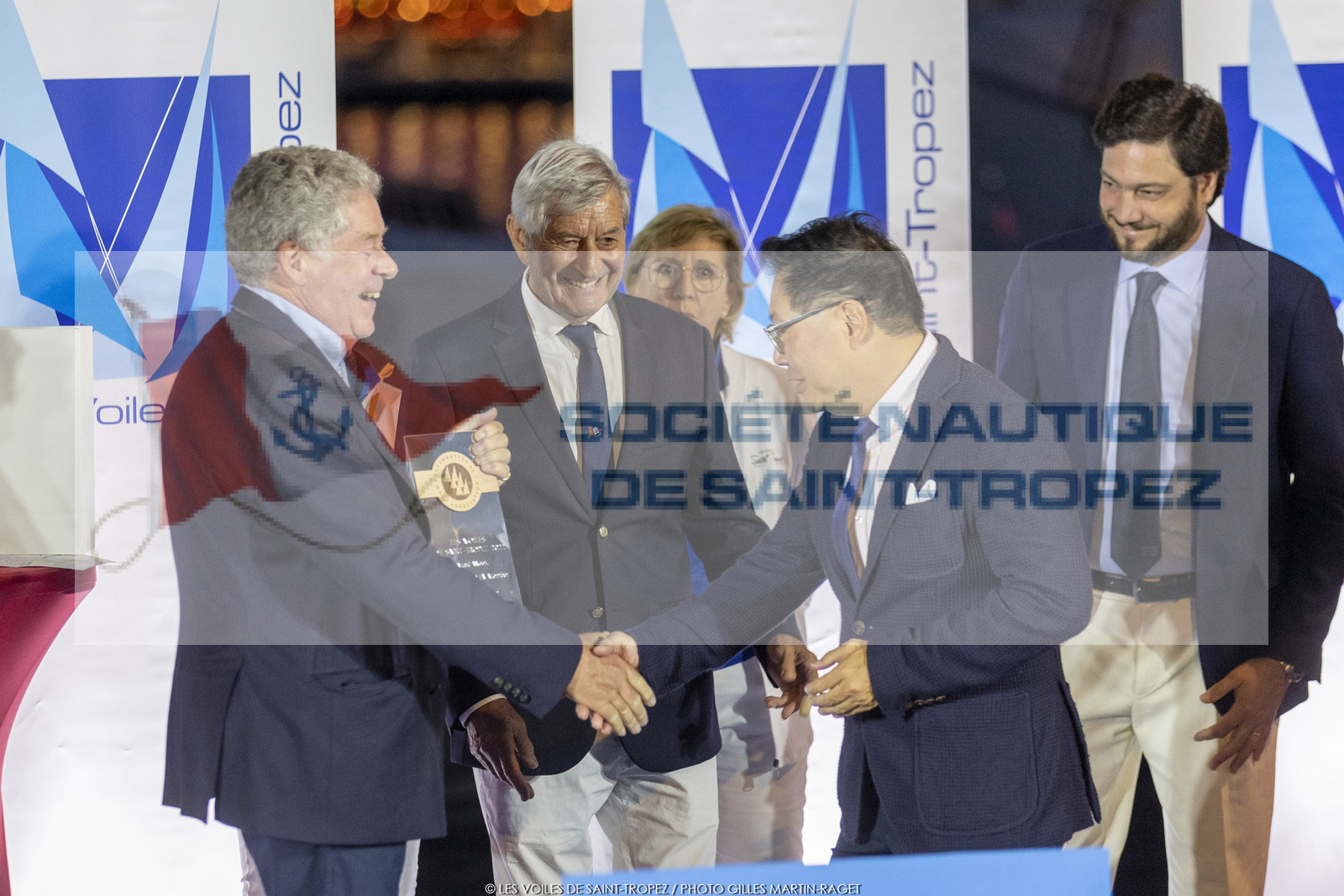 02 10 2022, Saint-Tropez (FRA,83), Voiles de Saint-Tropez 2022,  prizegiving 02 10 2022, Saint-Tropez (FRA,83), Voiles de Saint-Tropez 2022,  prizegiving