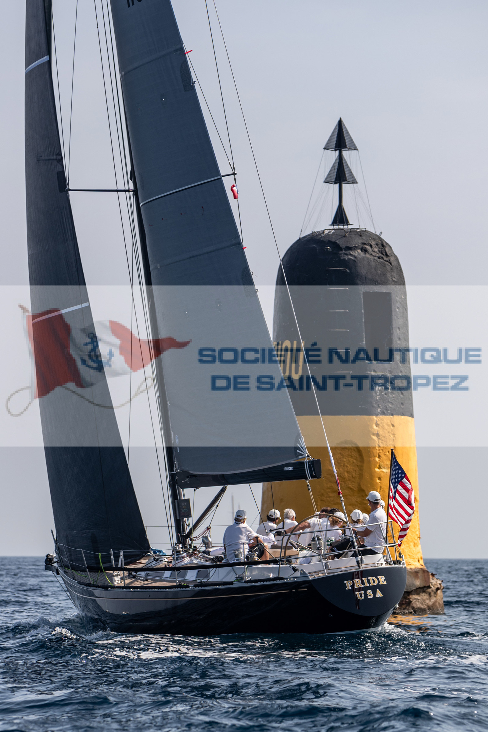 05 10 2023, Saint-Tropez (FRA,83), Les Voiles de Saint-Tropez 2023, Race Day 5, Défi Pride Vs Ikra